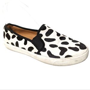 J. CREW Calf Hair Snow Leopard Animal Print Sneakers 7